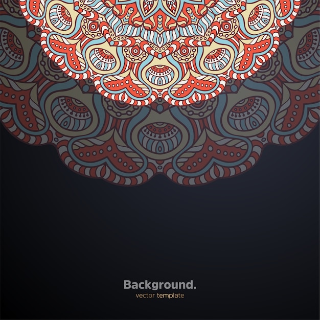 Luxury ornamental mandala design background colorful