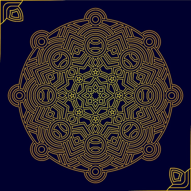 Luxury ornamental mandala design background Free Vector