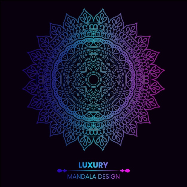 Luxury ornamental mandala design background in multicolor