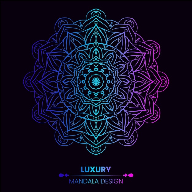 Luxury ornamental mandala design background in multicolor