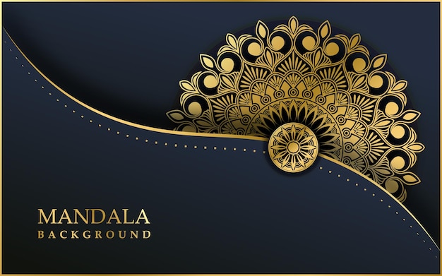 Luxury ornamental mandala design background Premium Vector