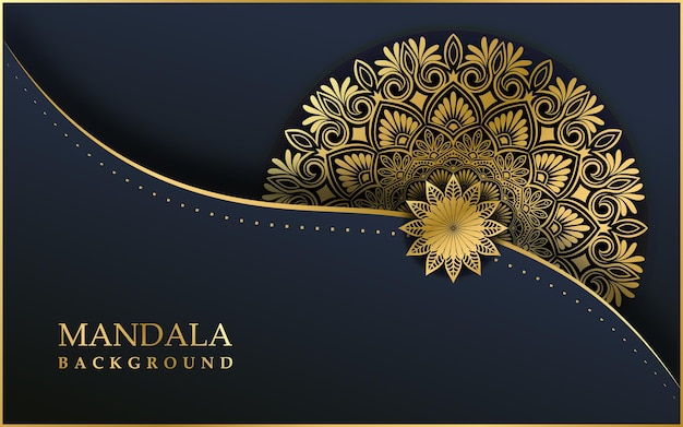 Luxury ornamental mandala design background Premium Vector