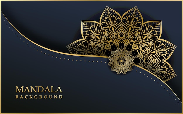 Luxury ornamental mandala design background Premium Vector