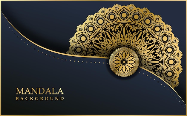 Luxury ornamental mandala design background Premium Vector