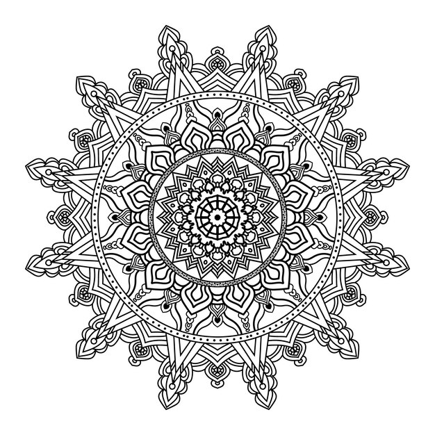 Luxury ornamental mandala design background premium Vector