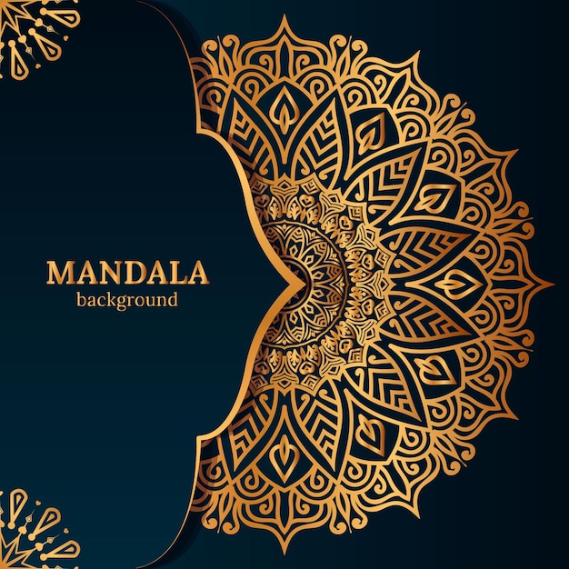 Vector luxury ornamental mandala design background template