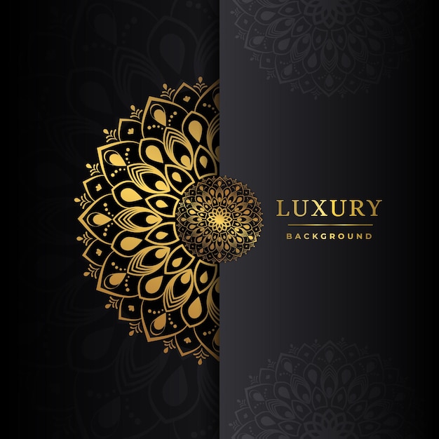 Luxury Ornamental Mandala Design Background With Golden Islamic Pattern