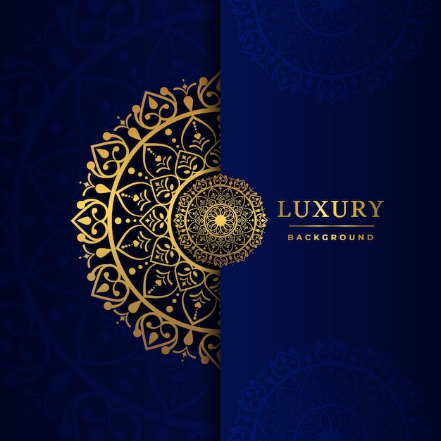 Luxury Ornamental Mandala Design Background With Golden Islamic Pattern