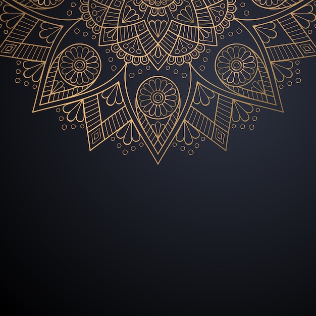 Vector luxury ornamental mandala design background