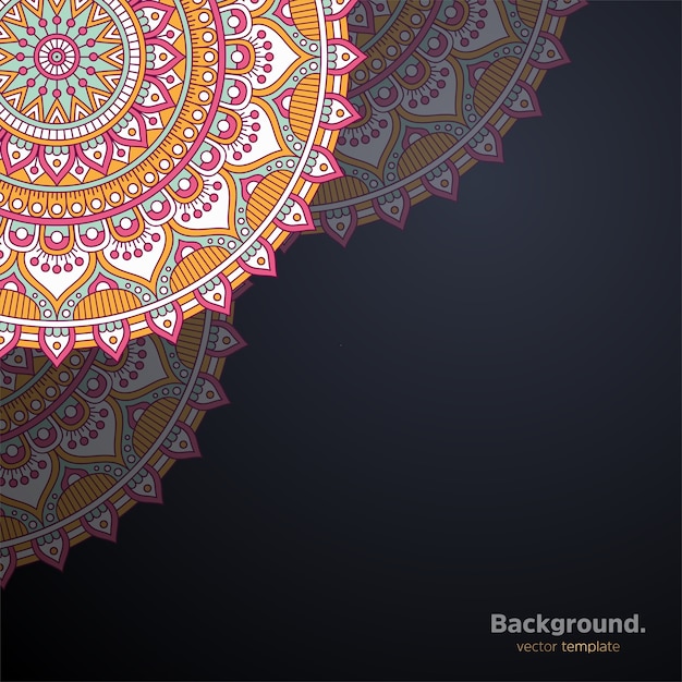 Luxury ornamental mandala design background 