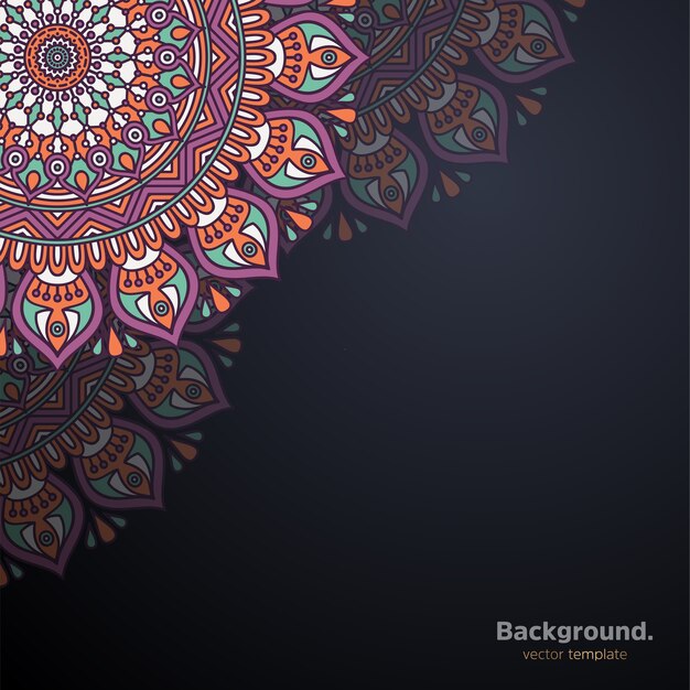 Vector luxury ornamental mandala design background 