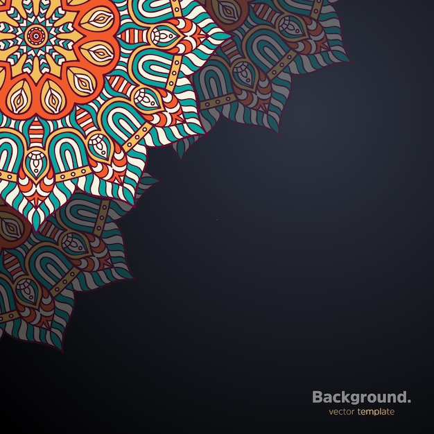 Vector luxury ornamental mandala design background 