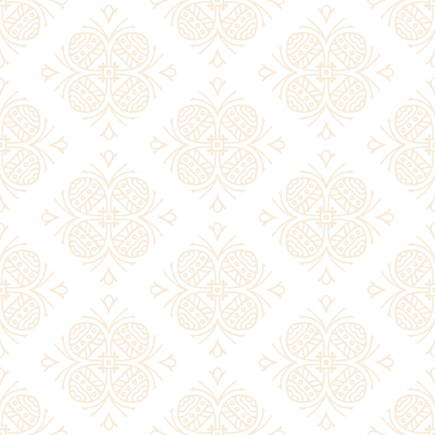 Luxury ornamental mandala design seamless pattern in gold color