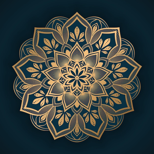 luxury ornamental mandala design with a background