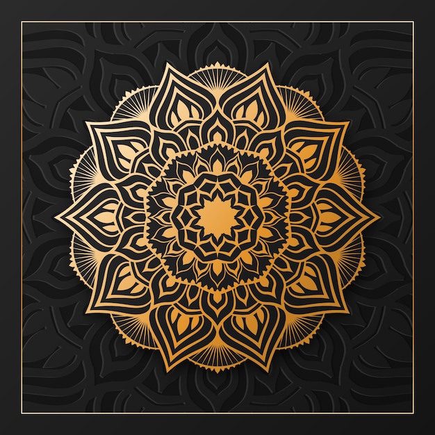 luxury ornamental mandala design with a background