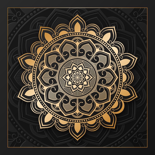 luxury ornamental mandala design with a background