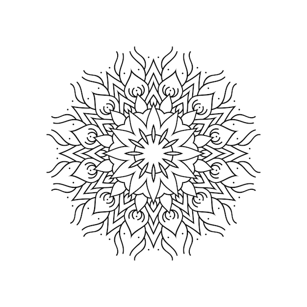 Luxury ornamental mandala design