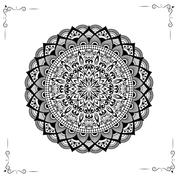 Luxury ornamental mandala design