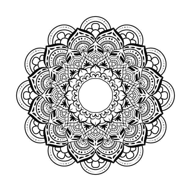 Luxury ornamental mandala design