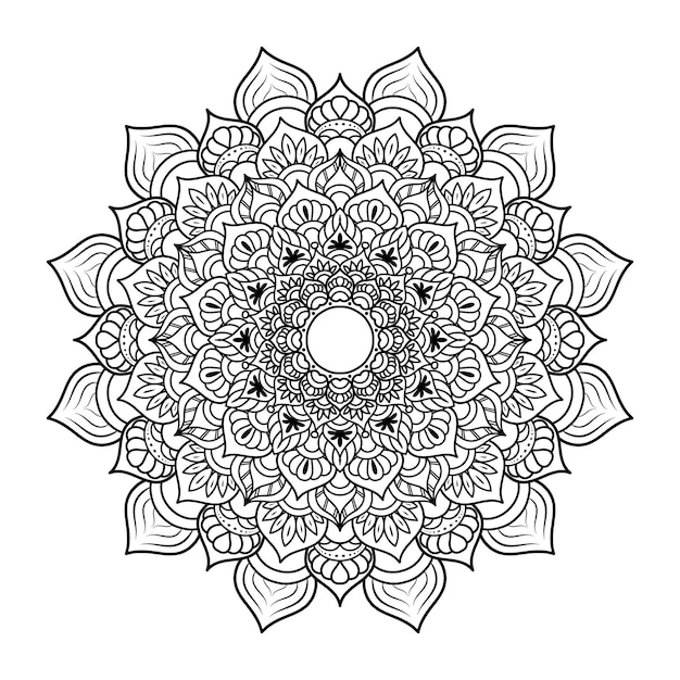 Luxury ornamental mandala design