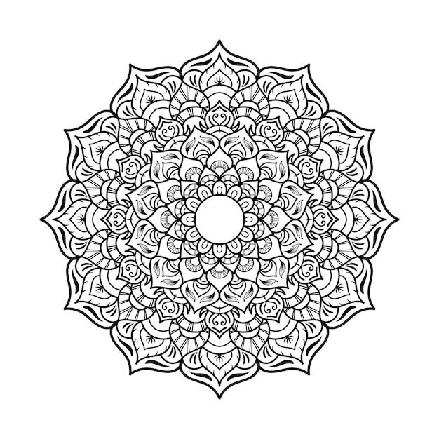 Luxury ornamental mandala design