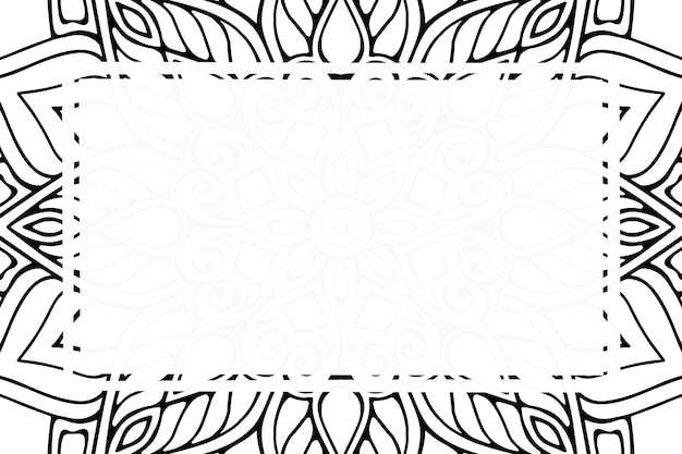 Luxury ornamental mandala frame background