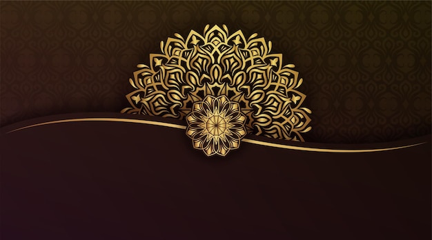 Luxury ornamental mandala gold vector design