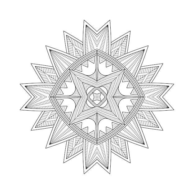 Luxury ornamental mandala illustration