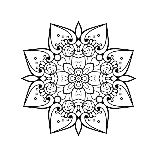 Luxury ornamental mandala illustration