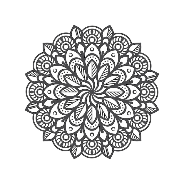 Luxury ornamental mandala isolated on white