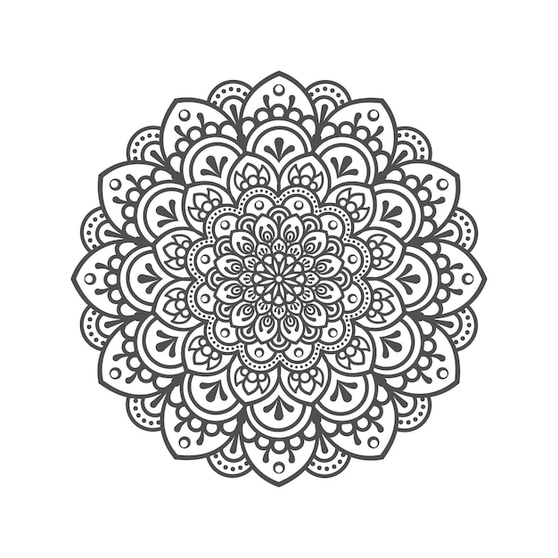 Luxury ornamental mandala isolated on white