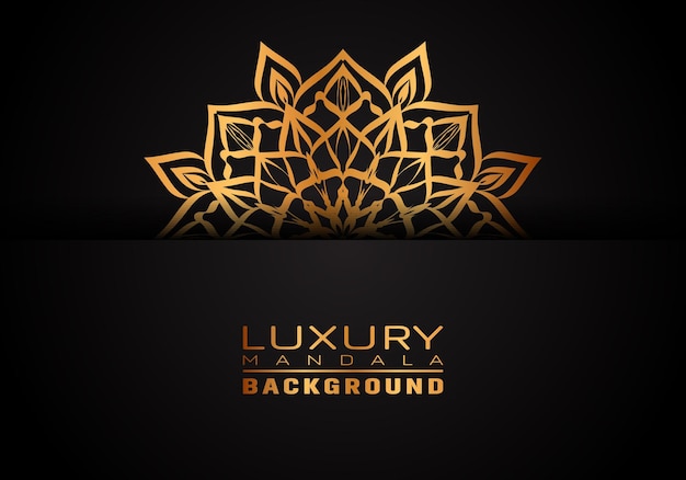 Luxury ornamental mandala logo background arabesque style