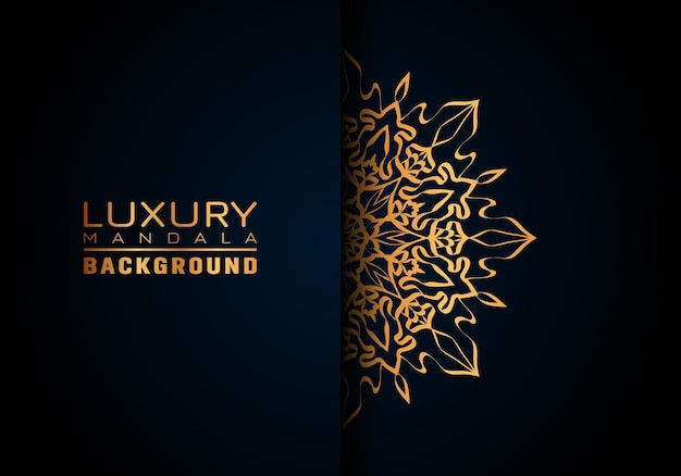 Luxury ornamental mandala logo background arabesque style