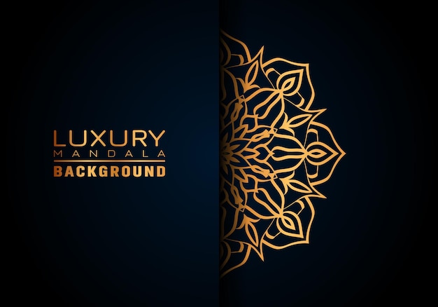 Luxury ornamental mandala logo background arabesque style