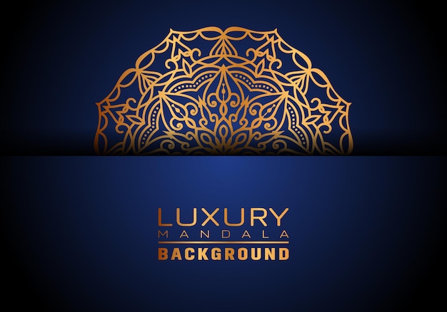 Luxury ornamental mandala logo background arabesque style