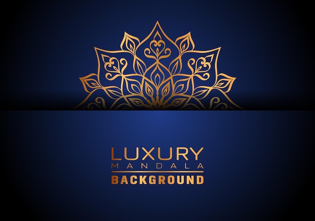 Luxury ornamental mandala logo background arabesque style