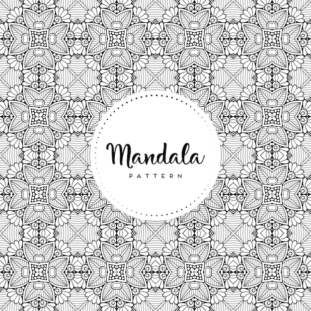 Luxury ornamental mandala seamless pattern