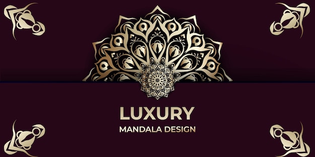 Luxury ornamental mandala vector design background