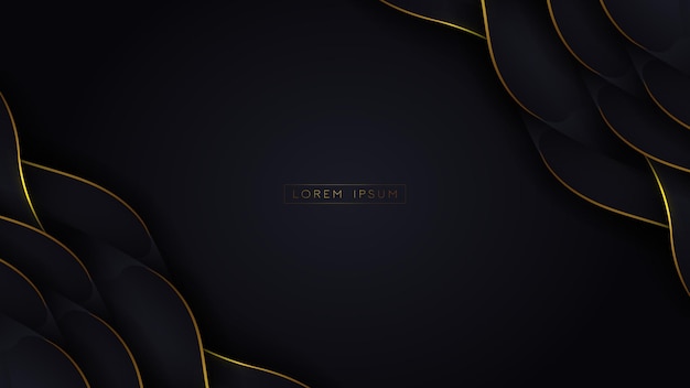 Luxury paper style gold background