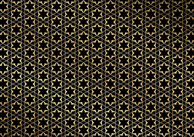 Luxury pattern geometric gold dark background