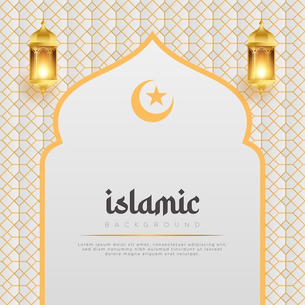 Luxury Pattern Islamic Vector Background Design