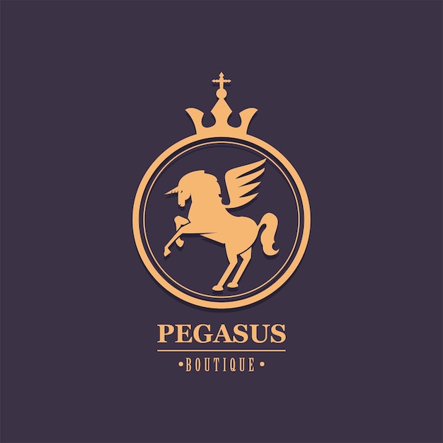 Luxury pegasus emblem