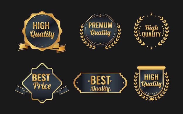 Luxury premium badges and labels design