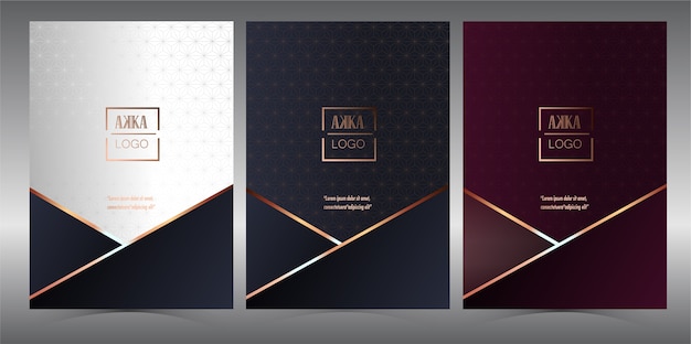 Luxury Premium Cover Menu Geometric