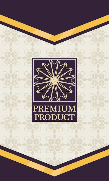 Luxury product purple label