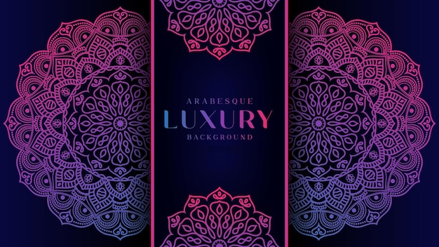 Luxury Purple ornamental mandala background design