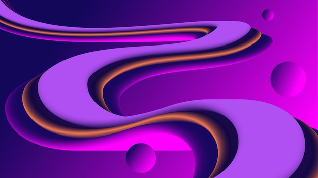 Luxury purple wave 3d background