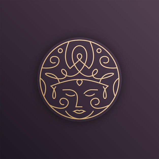 Luxury Queen Beauty Women logo design