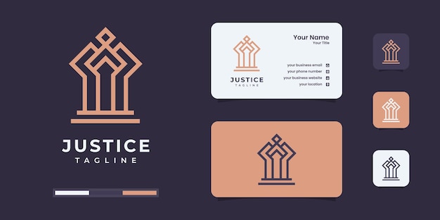 Luxury queen justice logo design template. law firm logo be use for your company.