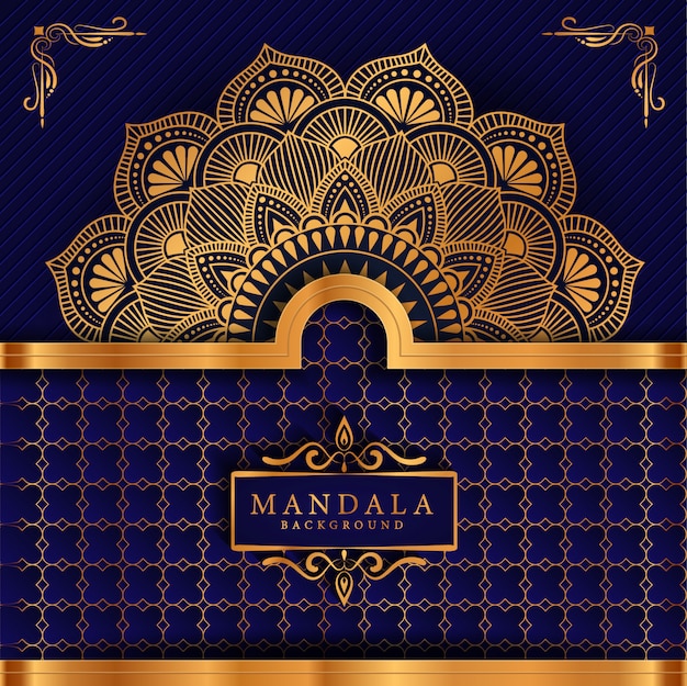 Luxury ramadan kareem mandala greeting card